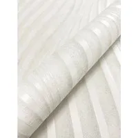 Newroom Vliestapete Armani White Wellen Modern FSC® in weiß von Newroom