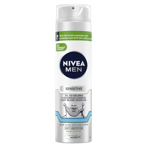 NIVEA MEN Sensitive Rasiergel 3-Tage Barteil für Männer 200 ml