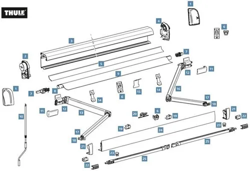 Endkappen-Satz anthrazit