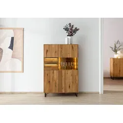 Highboard Wildeiche WIEN – Modernes Design mit Stauraum