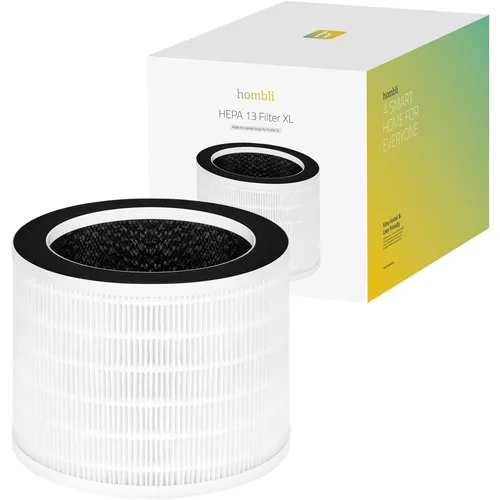 Hombli EPA 13 Filter XL - Ersatzfilter für Hombli Smart Air Purifier XL - Luftreiniger Zubehör: 3-Schicht-Filterung entfernt effektiv Feinstaub, Allergene und Gerüche für eine gesunde Raumluft.
