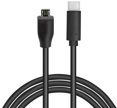 LogiLink USB 2.0 Typ C zu micro-USB Anschlusskabel - 1m, schnelles Laden und Datensynchronisation, schwarz