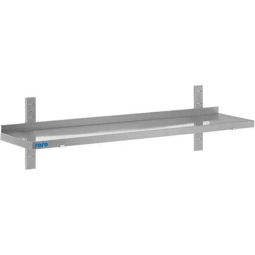Gastro Handwerk Industrie-Wandregal aus Edelstahl 1400 x 400 x 350