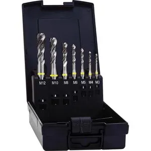 EXACT Gewindeschneider 05117, Set, HSS-E, 7-teilig, für Innengewinde, M3 - M12