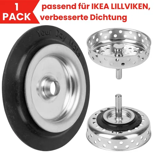 Ersatz Dichtung mit Unterbau für Siebkörbchen kompatibel mit IKEA LILLVIKEN