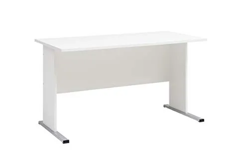 Schildmeyer Schreibtisch Serie 200 weiß - Kinderschreibtisch mit stabilem Kufengestell, ideal für kreatives Arbeiten und Lernen, aus FSC®-zertifiziertem Holzwerkstoff, einfache Selbstmontage.