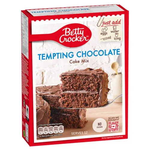 Betty Crocker Tempting Chocolate Cake Mix 425g Backmischung