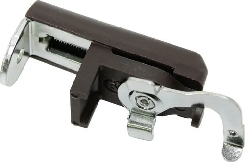 Gardinia Klemmträger für Aluminium-Jalousien braun, Metall, 2 Stück  Träger