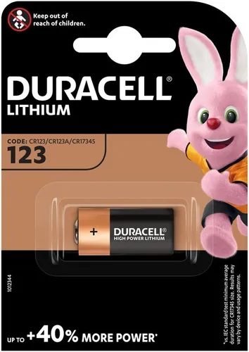 Duracell Photobatterie CR123A Ultra Lithium 3V 1400mAh