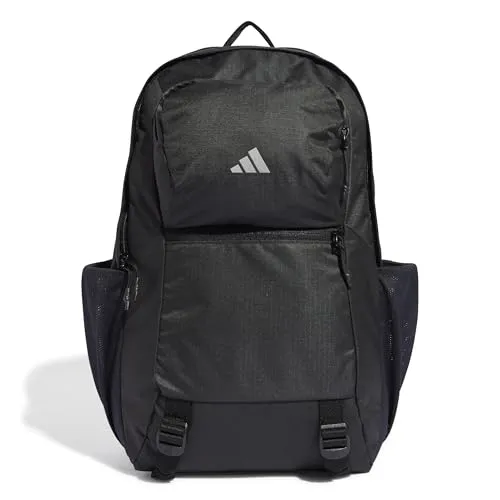 adidas Unisex Ip/Syst. Rucksack, Schwarz, One Size - Tagesrucksack mit 25 Litern Volumen, aus 100 % recyceltem Polyester-Ripstop, ideal für umweltbewusste Nutzer und ausgestattet mit praktischen Reißverschlusstaschen.