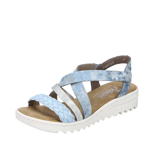Rieker Damen Sandalen V4663 - Wanderschuhe mit bequemem Klettverschluss, ideal für lange Spaziergänge und vielseitige Outdoor-Aktivitäten.