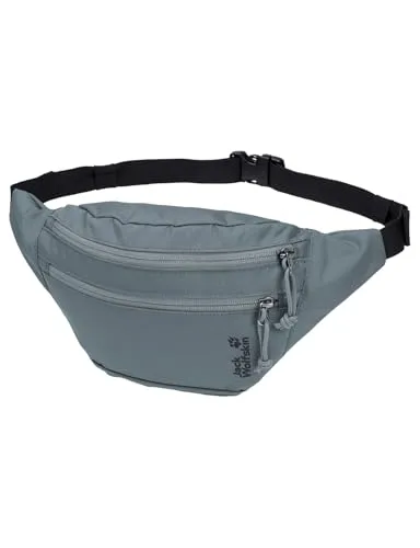 Jack Wolfskin Konya Hipbag grau Odessa (F0303) One Size - Stylische Bauchtasche für den Alltag mit 2 Litern Volumen. Praktische Fächer und verstellbarer Hüftgurt sorgen für optimalen Tragekomfort und Organisation.