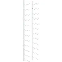 vidaXL Wand Weinregal für 24 Flaschen - Weinregal für 24 Flaschen, modernes Design aus langlebigem Eisen, ideal für Küchen und Bars, inklusive Montagematerial für einfache Anbringung.
