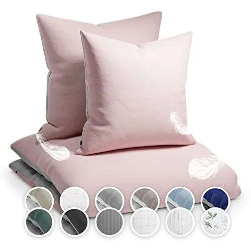 sleepwise Soft Wonder Bettwäsche-Set für Doppelbett, 200 x 200 cm - Bettwäsche-Set aus atmungsaktiver Mikrofaser, hypoallergen und maschinenwaschbar – für traumhaft weichen Schlaf und einfache Pflege.