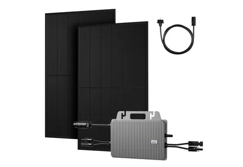 Powerness Balkonkraftwerk Set 900/1000Wp - Bifaziale Solaranlage mit 800W Wechselrichter - Solaranlage für Balkon mit 2 bifazialen JA Solar Modulen und 800W TSUN Wechselrichter, ideal für nachhaltige Energieerzeugung.