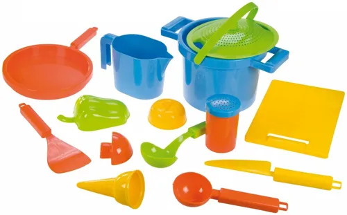 Sand set Kitchen dishes 14 pcs Lena 4006942759507 von LENA