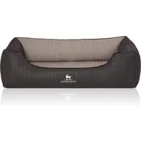 Knuffelwuff Orthopädisches Hundebett Outback XXL 120 x 85cm - Premium Hundebett aus laser-gestepptem Kunstleder, mit ergonomischer Memory Foam Liegefläche für optimale Rückengesundheit und hohen Schlafkomfort.