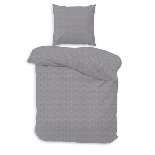 Träumschön Premium Bettwäsche 135x200 - Grau Uni Design - Bettwäsche-Set aus 100% Baumwolle, atmungsaktiv und hautfreundlich. Luxusqualität mit Öko-Tex Standard 100, pflegeleicht und langlebig für höchsten Schlafkomfort.