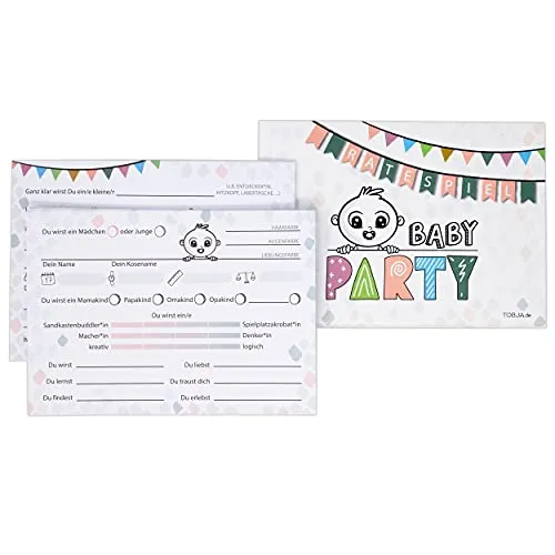 Babyparty Spiele Babyshower deutsch