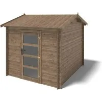 Altanka Gartenhaus   Gerätehaus 7.5 m2   2.5x3 m   28 mm   Imprägniert   DOM675
