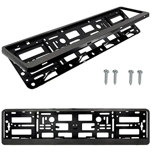 Kfz-Kennzeichenhalter für flache Auto-Stoßstangen, Wohnwagen und Anhänger, 2 Stück