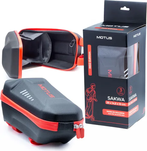 Motus 3L Red Edition Geräumige wasserdichte Roller-Lenkertasche 3l