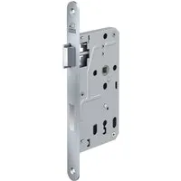 BASI Zimmertürschloss ES 927 BB DIN Links Rundstulp 20 mm Edelstahl Falle Kunststoff Riegel Aluminium 1 Schlüssel 9270-5528