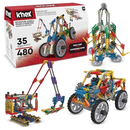 K'NEX 12418 Fantasie Ultimativer Baukasten mit 35 Modellen, Lernspielzeug für Jungen und Mädchen, 480-teiliges MINT-Lernset, Bauspielzeug für Kinder, Konstruktionsspielzeug ab 7 Jahren