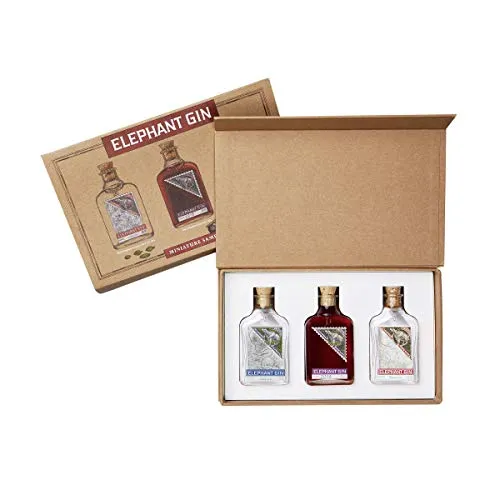 Elephant Gin Tasting Set London Dry Gin 0,05ml (45% Vol) + German Sloe Gin 0,05ml (35% Vol) + Elephant Strength 0,05ml (57% Vol) Miniaturen- [Enthält Sulfite]