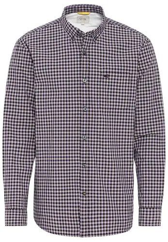 camel active Flanellhemd Longsleeve Shirt BLUE