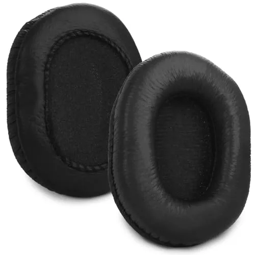 Sodorous MDR-V6 Ersatz-Ohrpolster, kompatibel mit Sony MDR-7506, MDR-V7, MDR-CD900ST, Schwarz, Memory Schaum, Leder