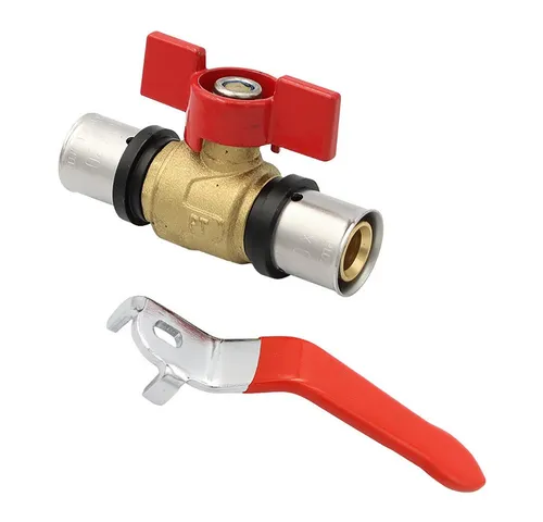 PipeTec Deutschland Pressfitting Press-Kugelhahn Absperrhahn 20x2 mm TH Kontur Verbundrohr Heizung