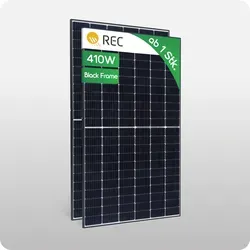 REC Solar TwinPeak 5 410W BLACK FRAME REC410TP5