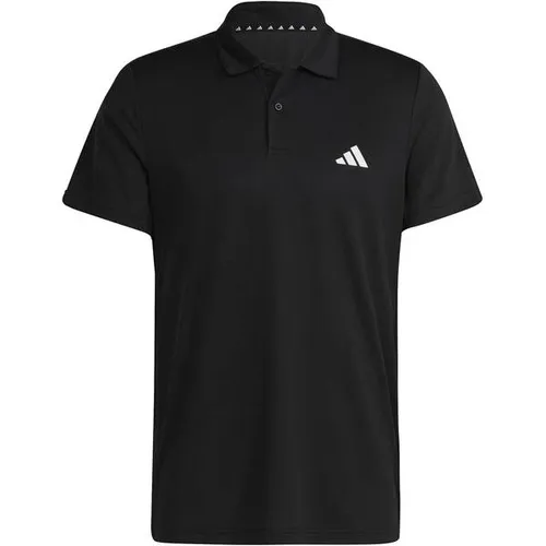 adidas Herren Train Essentials Training Polo Shirt, Schwarz/Weiß, L - Trainingsbekleidung aus 100 % recyceltem Polyester mit AEROREADY-Technologie für optimalen Feuchtigkeitstransport und Komfort beim Training.