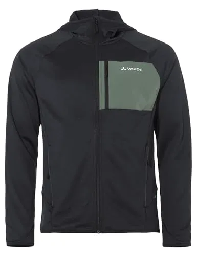 VAUDE Herren Mens Tekoa Fleece Jacket II - Black/Agave, XL EU - Funktionsjacke für Bergsport, elastisch und warm, mit aufgesetzter Brusttasche, umweltfreundlich hergestellt für nachhaltigen Genuss.