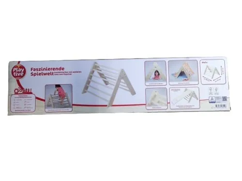 PLAYTIVE® Kletterdreieck Holzgerüst für Kinder