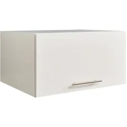 XORA Aufsatzschrank breit PRIMUS - zusätzlicher Stauraum für Ihr Bad - Bad-Kommode in klassischem Weiß, ideal für Waschküche oder Keller. Bietet pflegeleichten Stauraum für Waschmittel und Handtücher hinter einer leicht zu öffnenden Klappe.
