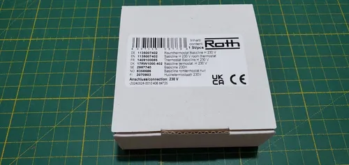 Roth Raumthermostat Basicline H für Fußbodenheizung von Roth