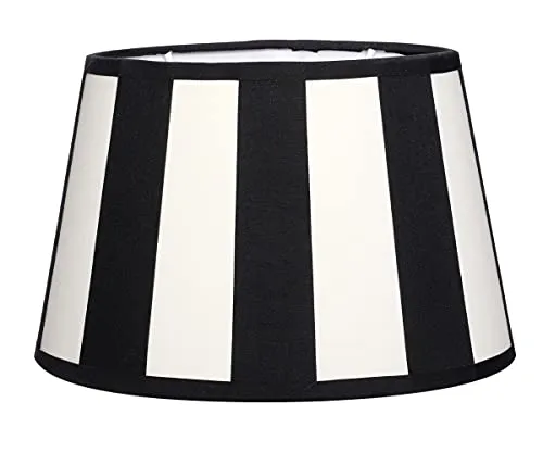 Brillibrum Design Lampenschirm gestreift in schwarz von Brillibrum