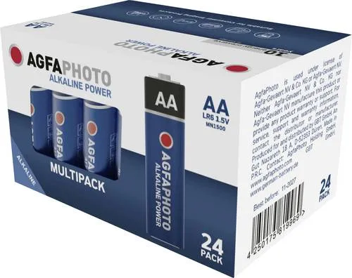 AgfaPhoto Power LR6 Mignon (AA)-Batterie Alkali-Mangan 1.5V 24St.
