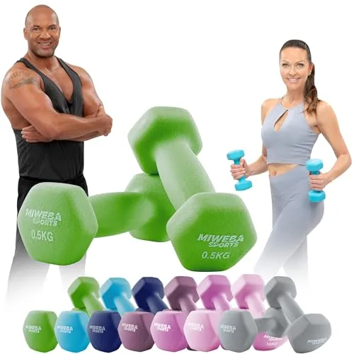 Miweba Sports Neopren Hantelset | 𝐏𝐫𝐨𝐟𝐢 Hantel von Miweba Sports