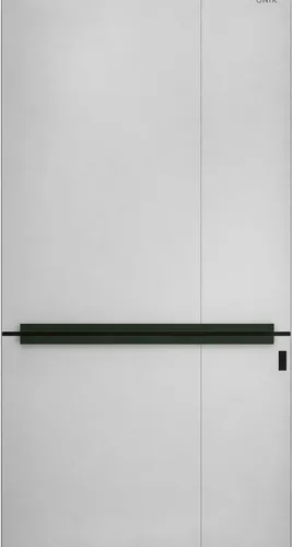 Hellgraue Aluminium-Drehtür - Einbruchhemmende Premium-Türen - Moderne Aluminium-Drehtür mit einbruchhemmenden Eigenschaften. Ideal für mehr Sicherheit und stilvolles Design in Ihrem Zuhause. Maße: 110 x 240 cm, universal anschlagbar.