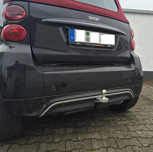 Unbekannt Anhängerkupplung smart fortwo 451 - Anhängerkupplung für smart fortwo 451, ideal zum Ziehen von Anhängern mit einer Anhängelast von 450kg und Stützlast von 45kg. Inkl. 13-poligem Elektrosatz für einfache Installation - plug and play.