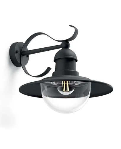 Topiary Wandlampe Schwarz 1x60W in schwarz von Philips myGarden