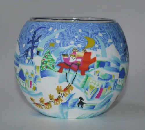 Leuchtglas, Windlicht, Sledge on Tour, Geschenk, Dekolicht, Tischlicht, Teelicht