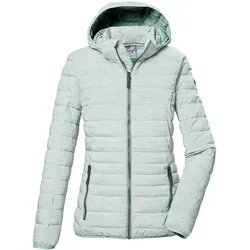 G.I.G.A. DX by killtec Steppjacke GS 63 WMN QLTD - Funktionsjacke in mintgrün, wasserabweisend, winddicht und atmungsaktiv mit abnehmbarer Kapuze - ideal für aktive Frauen.