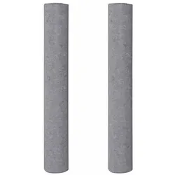 vidaXL Rutschfeste Malervliese 2 Stk. 10 m 220 g/m² Grau - Planen & Abdeckfolien - Strapazierfähige, rutschfeste Malervliese mit einer Gesamtfläche von 100 m², ideal zum Schutz Ihrer Böden vor Farbspritzern und Staub während Renovierungsarbeiten.
