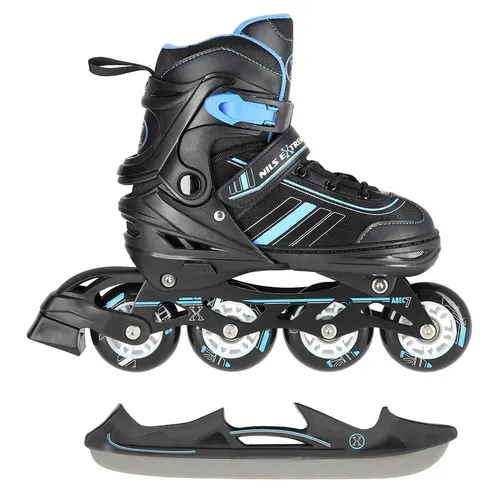 NILS EXTREME Inlineskates 2-IN-1: Verstellbare Inliner und Schlittschuhe mit hohen Fahreigenschaften