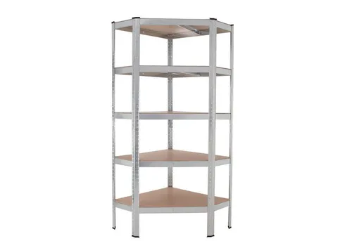 TRUTZHOLM Steckregal Eckregal 180x75x30 cm - Steckregal für hohe Stabilität und Flexibilität, ideal für Keller oder Lager. Beliebig erweiterbar und umbaubar in halbhohe Lagerregale.