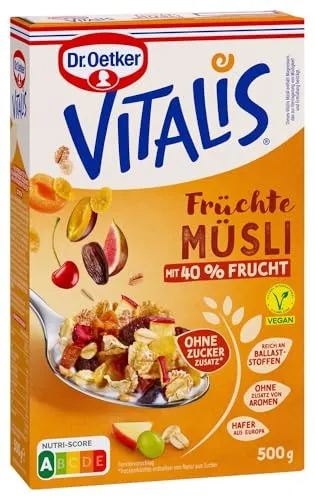 Dr. Oetker Vitalis Früchtemüsli 500g von Dr. Oetker